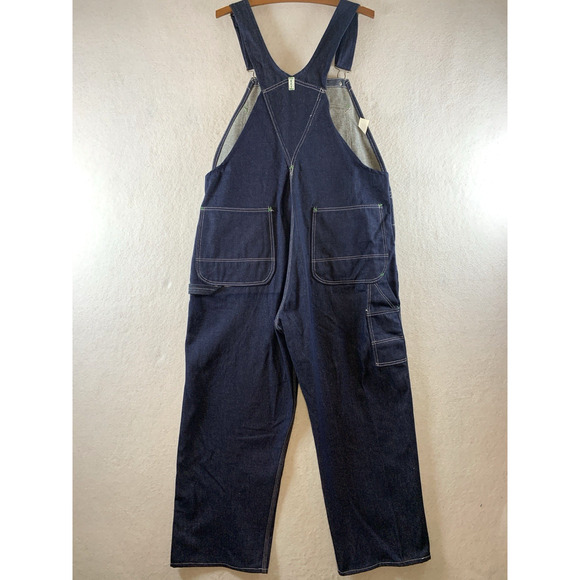 Vintage 1940s Key Imperial Aristocrat Men Denim Bib Overalls 36X32 Crisp Durable - Picture 7 of 15